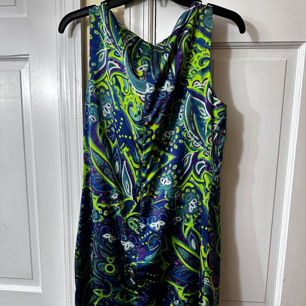 Paisley filagree cocktail party dress